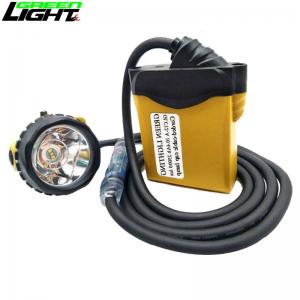 China 25000lux Miners LED Cap Lamp Safety With Warning High Beam IP68 Impact Resistant supplier
