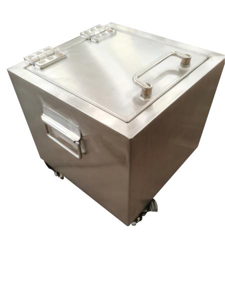 Double Lock Lead Shielded Box Storage Transport Radioactive Sources Customized