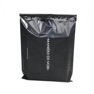 China Black Printed Poly Mailer Shipping Bags 0.05mm Thickness For Online Shipping supplier
