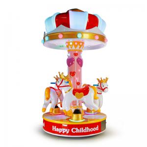 China 3 People Amusement Kids Ride Indoor Outdoor Playground Merry - Go - Round  Small Carousel supplier