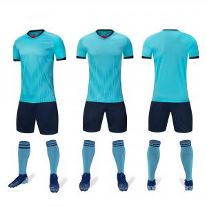Breathable Plain Soccer Jerseys Blue Red White Football Jersey ODM OEM