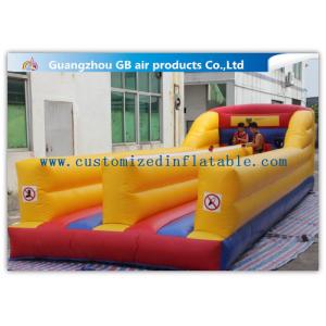 China Outdoor Kids Match Inflatable Sports Games , Inflatable Bungee Run with Two Lines supplier