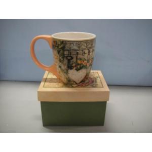 China Porcelain Personalized Ceramic Mug  drinking cup with emboss, painting finished supplier