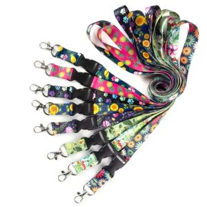 China 耐久性のあるポリエステル熱転写プリントネックストラップ パーソナライズされたカスタムホラーランヤード wholesale