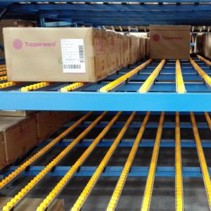 China Cold Chain Gravity Carton Flow Shelving Anti Condensation With Cold Resistant Rollers wholesale