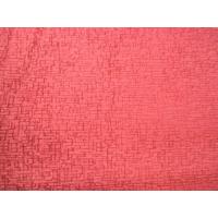 China 100 Polyester Pink Chenille Stripe Upholstery Fabric Shrink - Resistant on sale