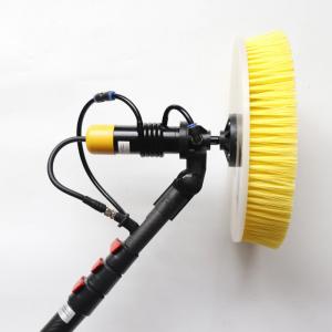Single-Disc Petrochemical Industry PV Solar Panel Cleaning Brush with Telescopic Handle and Heavy-Duty Bristles