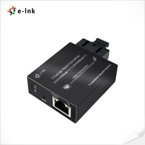 China Micro type 10/100/1000Base-Tx to 100/1000Base-Fx 5VDC power input Ethernet Media Converter wholesale