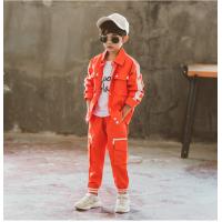 China Fashion Boys Streetwear,Teens Good Quality Clothing Set loose Jacket +Trouser, fast street Brand for Kids on sale