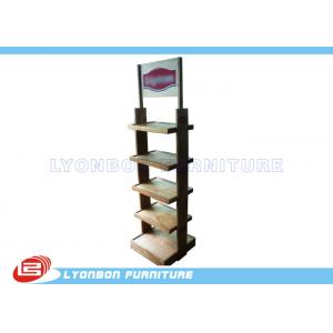 China Floor Wooden Display Stands Shelf For Vegetables ，Chipboard Display Stands supplier