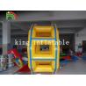 China cercle de jaune de bâche de PVC de 0.9mm/jouet gonflables eau de rouleau pour des jeux de l'eau d'amusement wholesale
