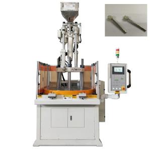 China 55 Ton Vertical Rotary Injection Molding Machine Motor  Rotor Making Machine supplier