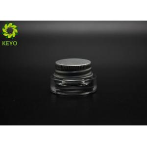 Cosmetic Eyecream Glass Jar 3g Thick Bottom Glass Jar With Single Layer Aluminium Lid