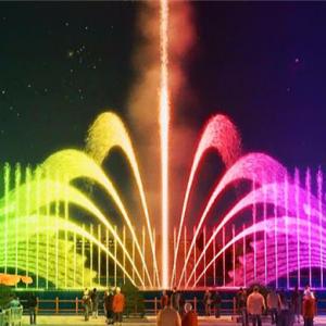 Colorful Peacock Tail Fountain Swing Water Fountain