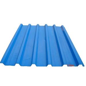 China Adapté aux besoins du client ENDUIT a ridé les feuilles en acier de toit pour l'ornement de bâtiment a ridé les feuilles en acier de toit supplier