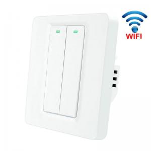 China eWeLink APP control Push Button Wifi Wall Light Switch, EU standard wireless wifi smart switch google home/Alexa supplier