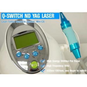 China Mini C6 Q Switch Nd YAG Laser 532nm / 1064nm Repeat Frequency 1 To 10Hz supplier