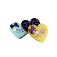 China Yellow Chocolate Presentation Boxes Heart Shaped Chocolate Box Funny Sweet Style on sale