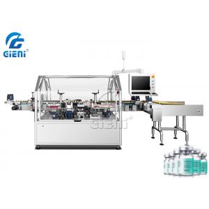 Lyophilized Powder Bottle Labeling Machine 10-20ml Glass Vaccine Automatic Bottle Labeler