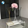 China 160CM wedding standing flower arrangements square gold black white wholesale