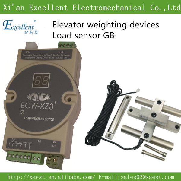 ECW XZ3 controller and ECW-GBElevator load sensor for rope hitch installation