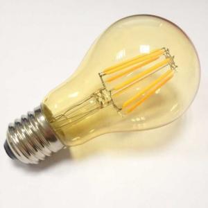 E26 A19 led filament retrofit 5W GLS 2700k bulb ultra warm white gold-tinted dimmable