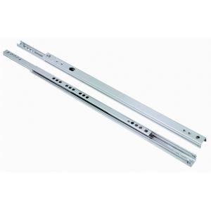 China Furniture Mini 17mm Drawer Slides With Black Zinc , Ball Bearing Drawer Runners supplier