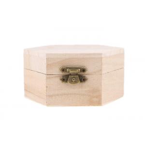 China Handmade Solid Wood Jewelry Packing Box , Custom Wooden Jewelry Storage Boxes supplier