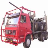 China 4X2 6X4 Tractor SINOTRUK Wood Lumber With 3 Axles 4 Axles Flat Bed For Philippines on sale