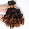 1B/4/27 3 Tone Ombre Malaysian Bouncy Curly Hair Bundles Remy Human Hair