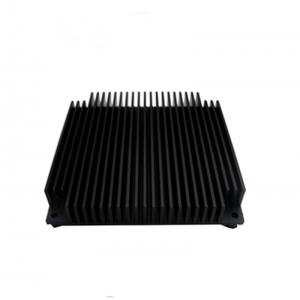 China Black Anodize Extruded Big Power Aluminum Heat Sink For Solar Energy Equipment supplier