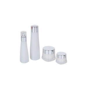 China 200ml Cosmetic Acrylic Toner Bottle Skincare Set Packaging With 15g Face Cream Jar supplier