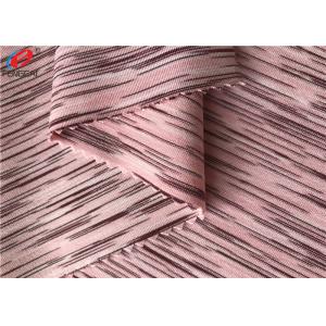 China 4 Way Stretch Yard Dyed Melange Weft Knitted Fabric For T-Shirt supplier