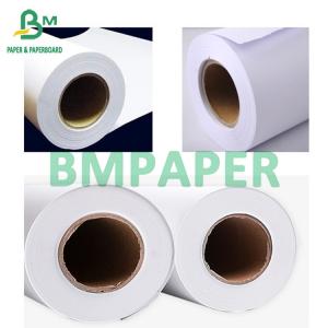 White CAD Plotter Paper Roll 2" Core 24 Inch Wide X 500ft Long 2 Rolls Per Boxes