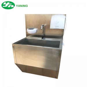 China One Person Stainless Steel Medical Hand Wash Sink With Hand Dryer For Food Industry supplier