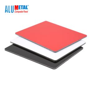 4mm 0.3mm FEVE Decorative Aluminum Wall Panels PVDF Coated Aluminium Composite Panel