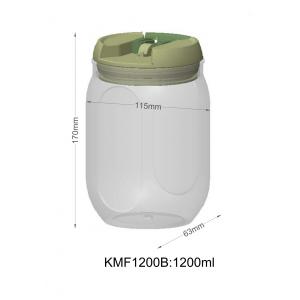 China Food Grade 1000ml Plastic Container With Customized Logo supplier