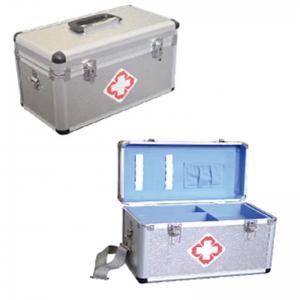China 35cm First aid kit Portable Aluminum Medicine Case First Aid Kit with Lock Medical Emergency Storage Box Drug Collection supplier