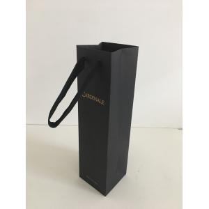 Custom wholesale printing personalized wine glass gift paper bags with handles