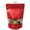 China Multicolor Ziplock Plastic Food Snack Candy Packaging Aluminum Foil Bag With Window Stand Up Pouch wholesale