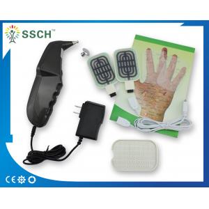 Black Sub Health Analyzer With Electrode Heating Pads Probes For Acupuncture Stimulation