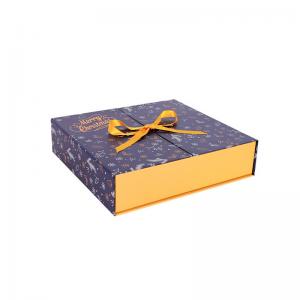 China Luxury Rigid Cardboard Foldable Gift Box Book Shaped Custom Print Logo supplier