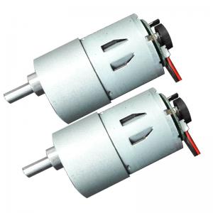 China Low Noise 3 6 12 Volt Worm Gear Motor , Worm Drive DC Motor 50mA No Load Current supplier
