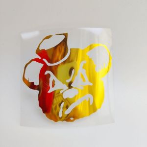 China Elastic Metal Transfer Sticker HTV Custom Heat Transfer Designs Washable wholesale