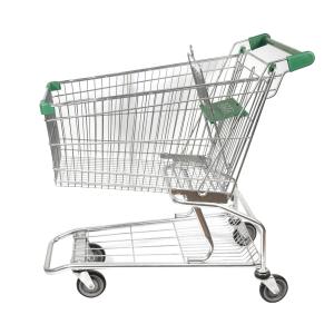 High Sales 125L Classic Conventional American Metal Shopping Cart Wholesale Grocery Supermarket Cart