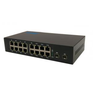 China Multi Ports Ethernet Network Switch 2 1000M FX Ports And 16 10M / 100M TX RJ45 Ports supplier