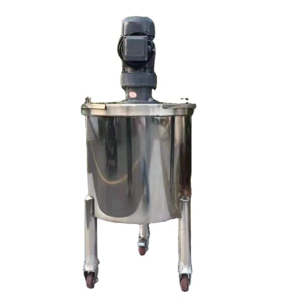 Tanques de mezcla con homogeneizador personalizados, encamisados, de acero inoxidable, con agitador