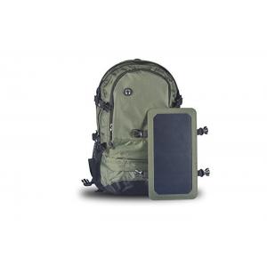 Outdoor Camping Solar Charger Bag / Solar Powered Backpack Polyester Material