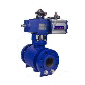China O Shaped Trunnion Type Pneumatic Actuator Ball Valve supplier