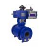 O Shaped Trunnion Type Pneumatic Actuator Ball Valve